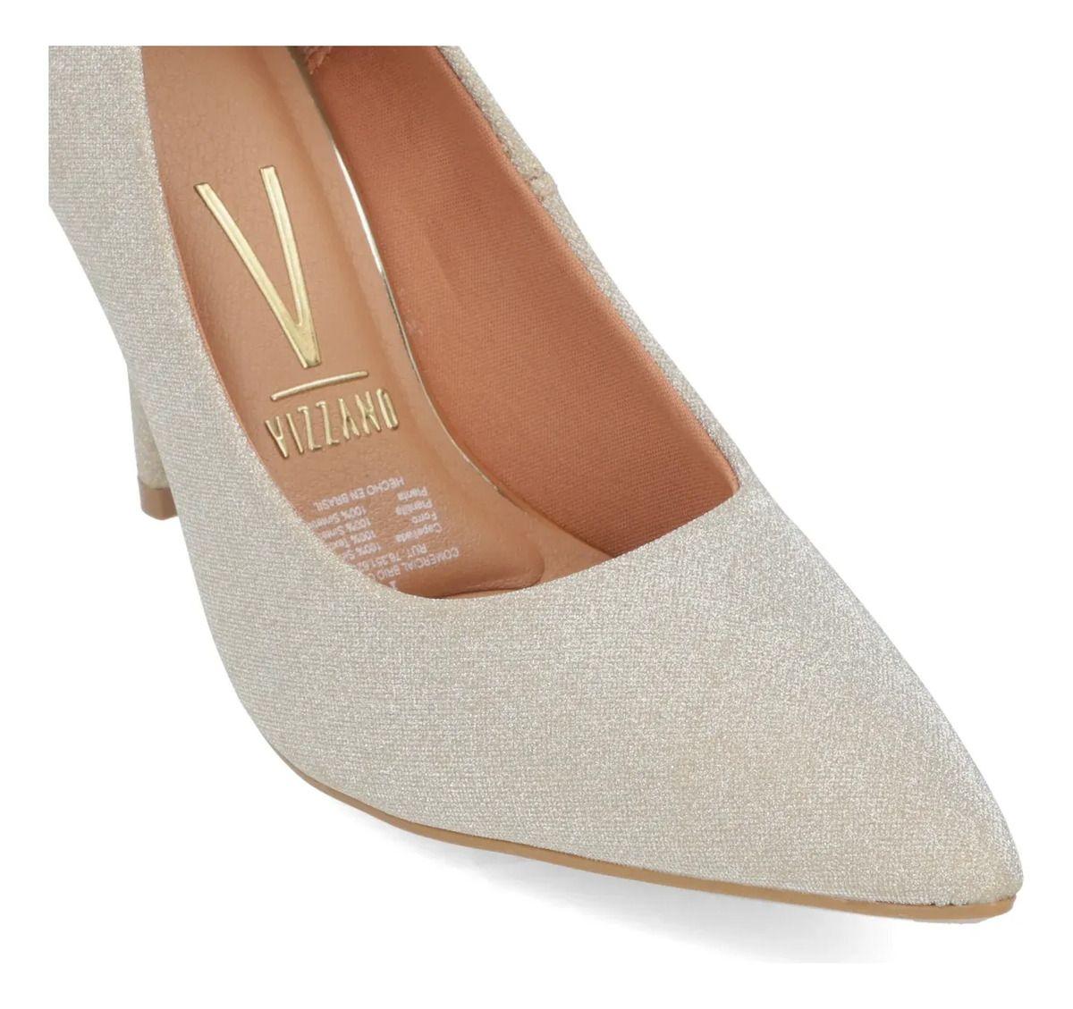 Vizzano Stiletto Mujer Taco Aguja Glitter Plateado-4