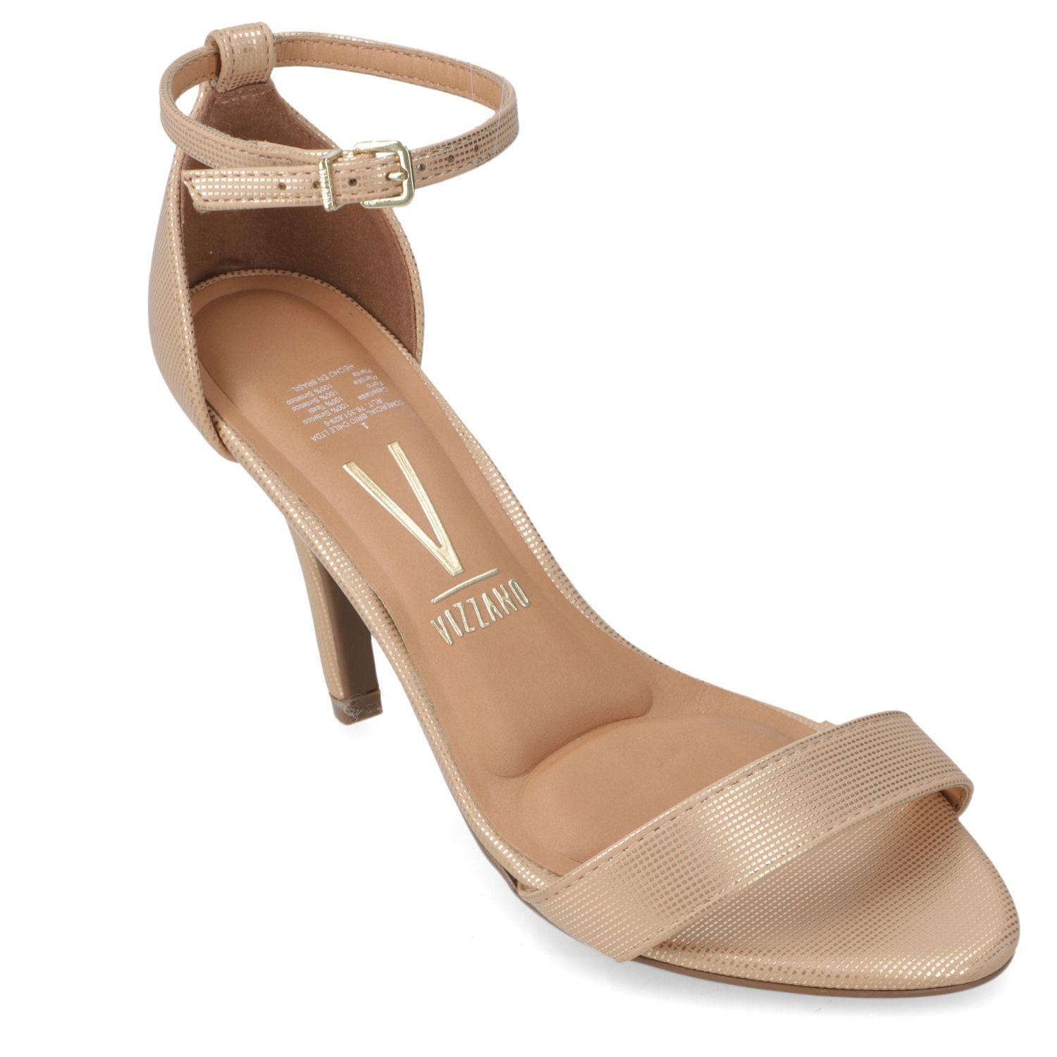 Sandalia Taco Vizzano Dorado 11601-0