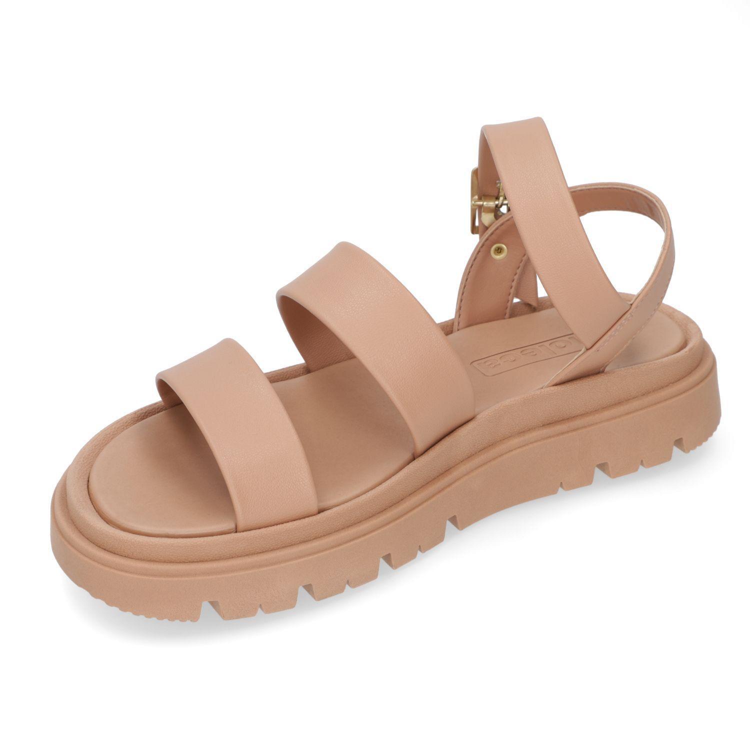 Sandalia Plana Moleca Nude 15418-2