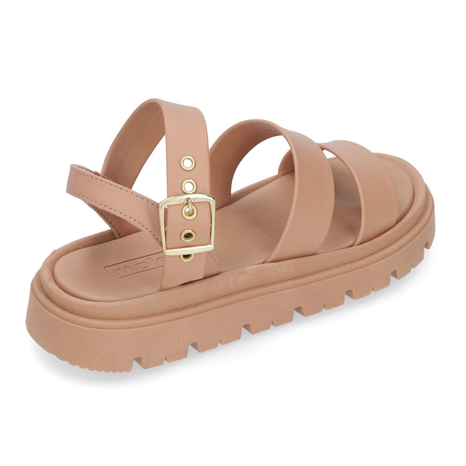 Sandalia Plana Moleca Nude 15418-3