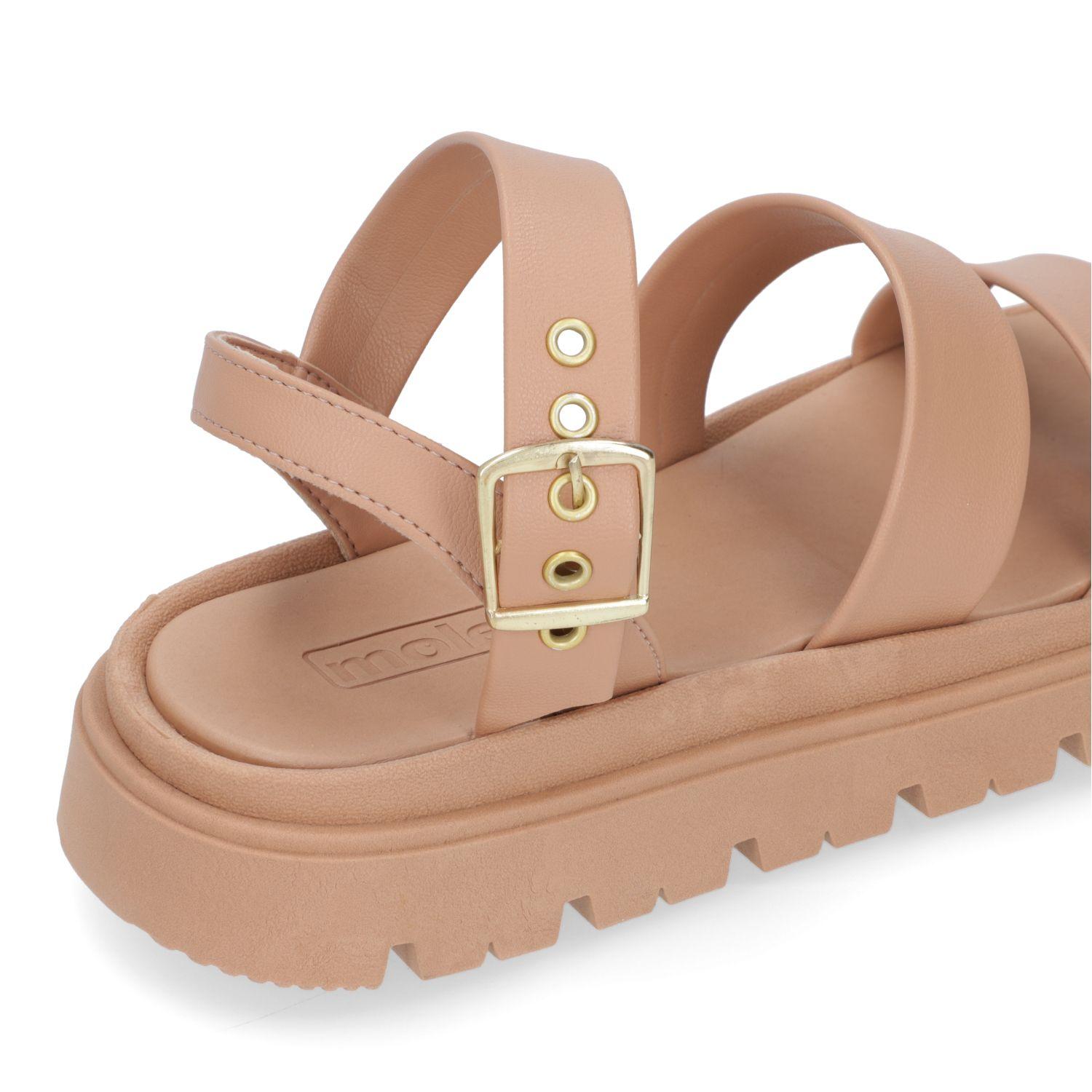 Sandalia Plana Moleca Nude 15418-4