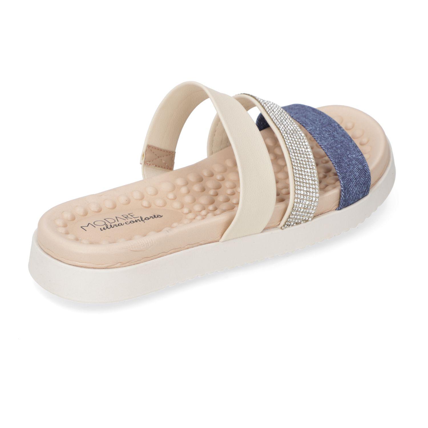 Sandalia Plana Modare Azul 13945-3