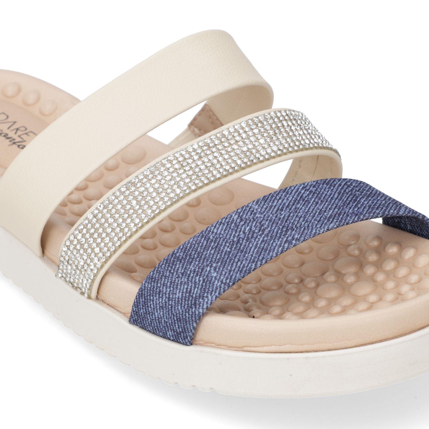 Sandalia Plana Modare Azul 13945-4