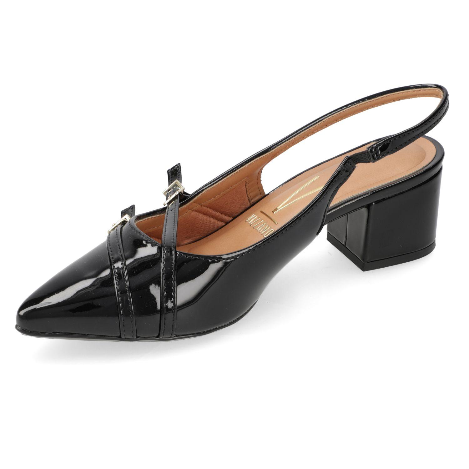 Zapato Taco Vizzano Negro Taco 5 Cm-2