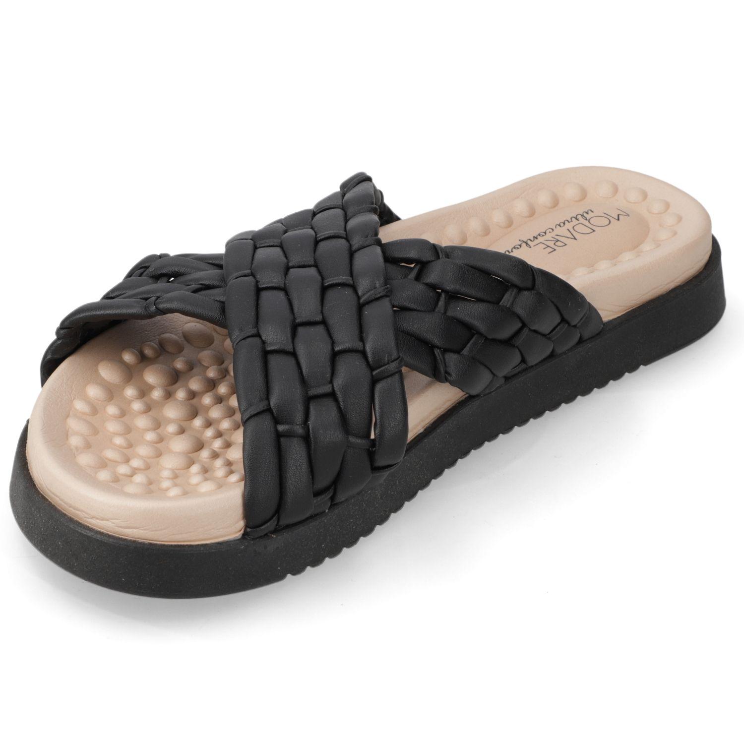 Sandalia Plana Modare Negro 13948-2