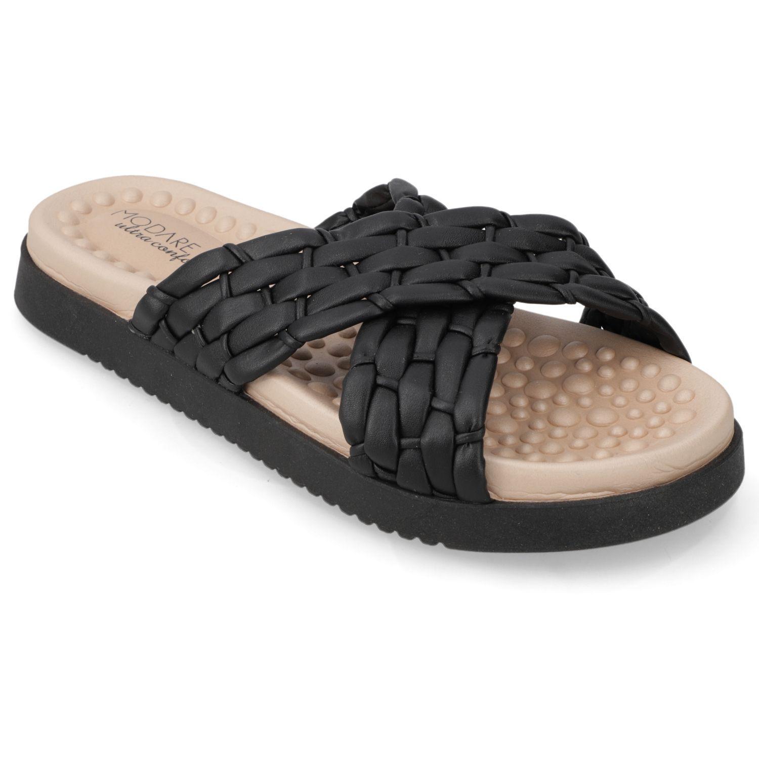 Sandalia Plana Modare Negro 13948-0