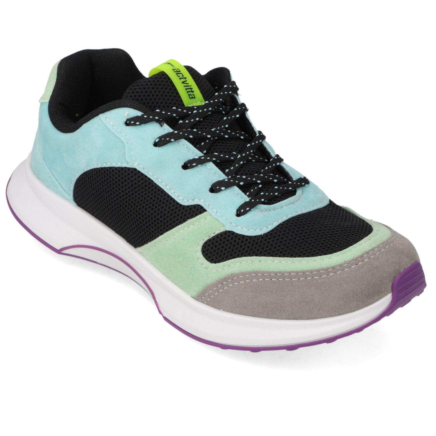 Zapatilla Deportiva Actvitta Negro Textil  Pto 01/Ci 788/Verde Claro-0