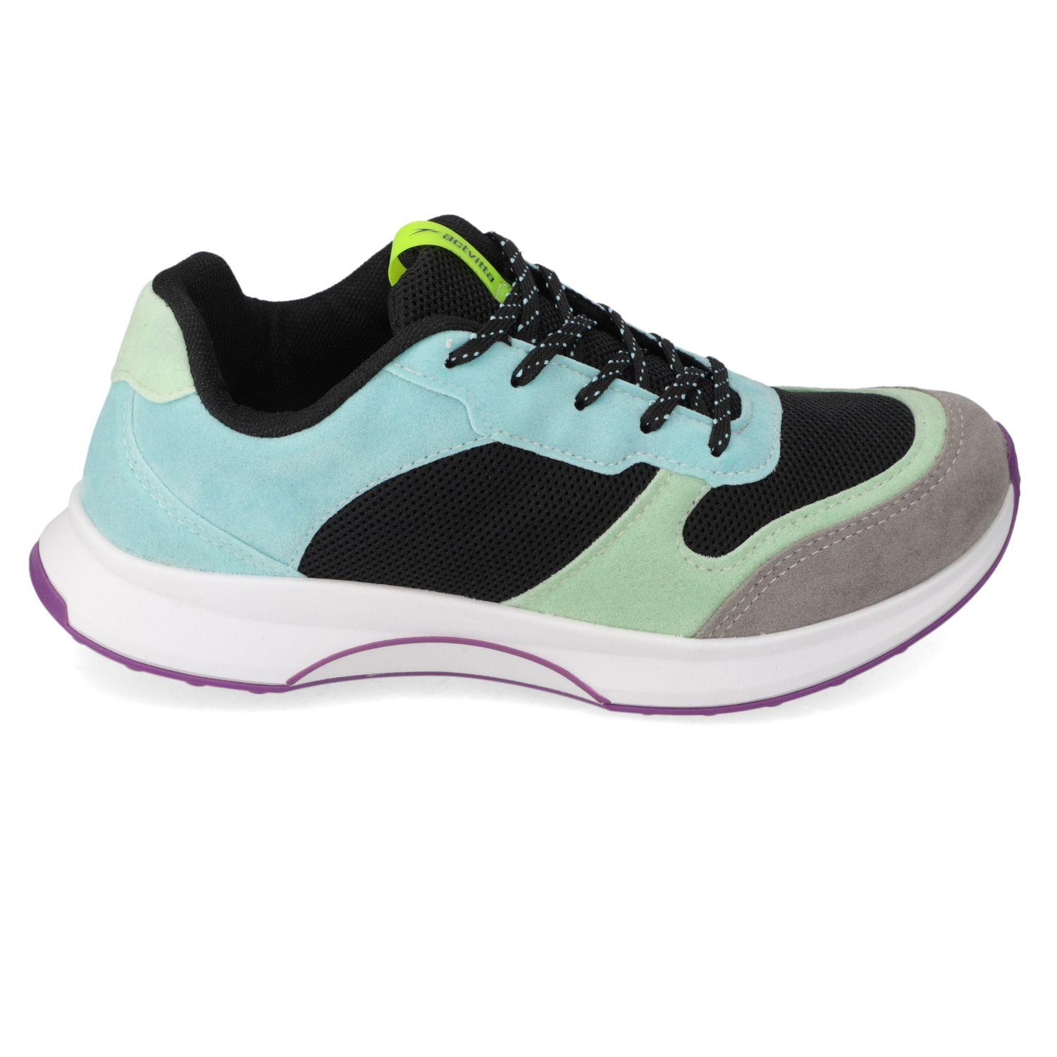Zapatilla Deportiva Actvitta Negro Textil  Pto 01/Ci 788/Verde Claro-1