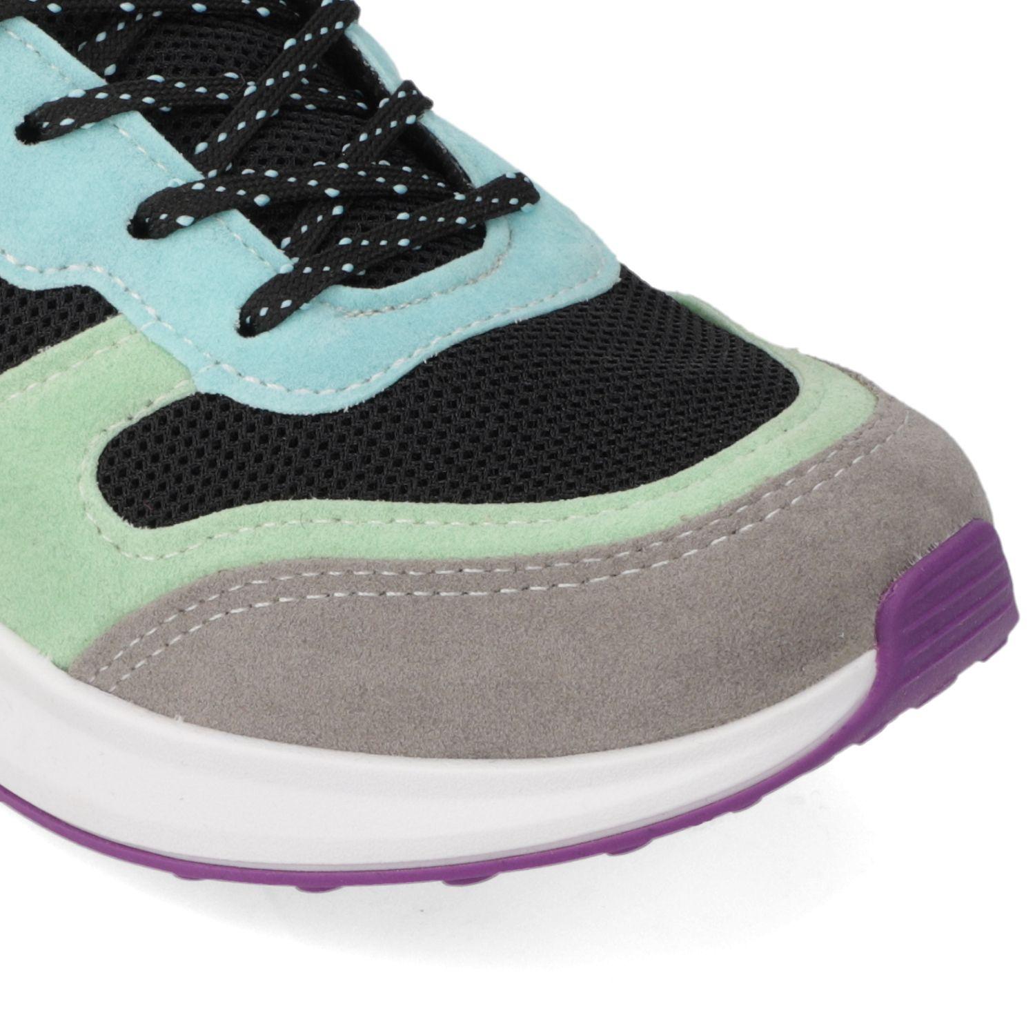 Zapatilla Deportiva Actvitta Negro Textil  Pto 01/Ci 788/Verde Claro-5
