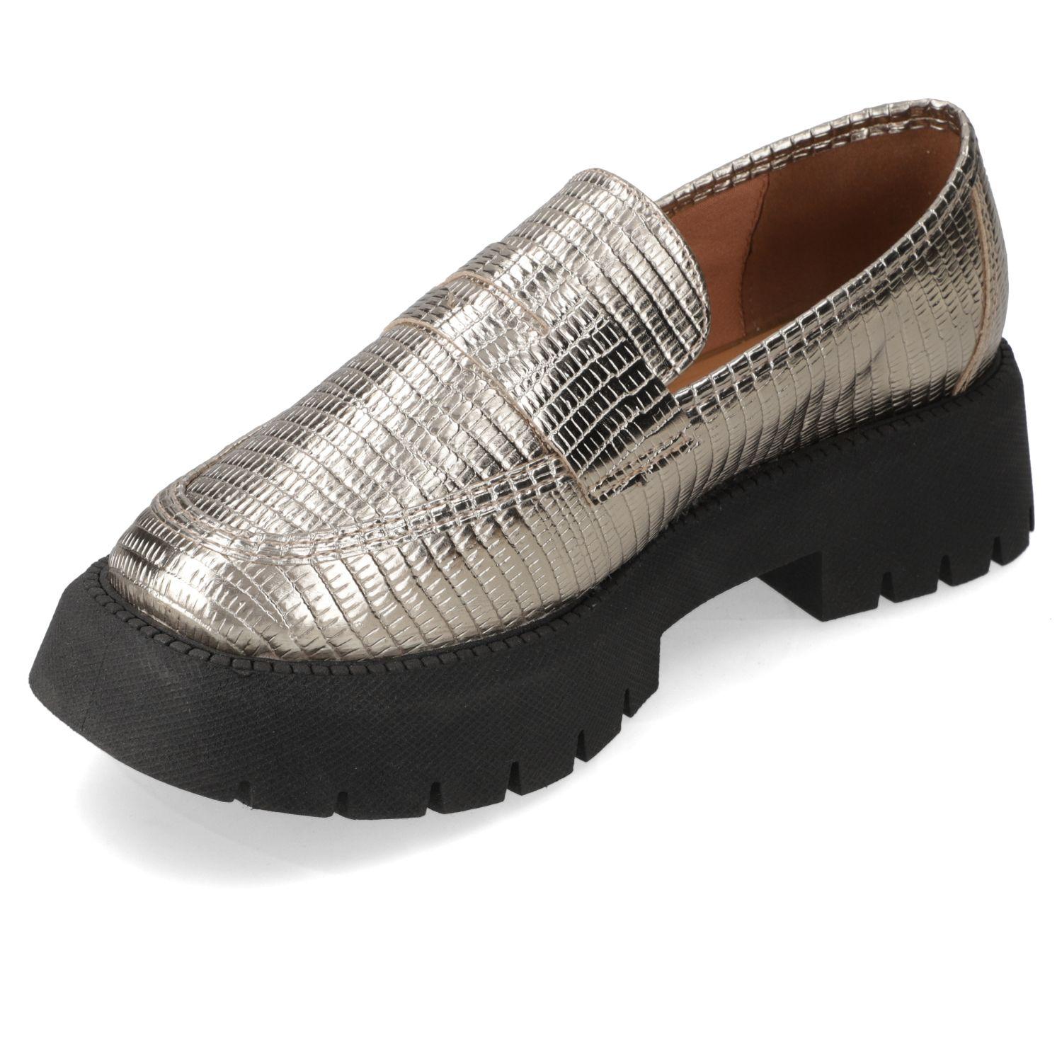 Mocasin Vizzano Dorado Metalico-2