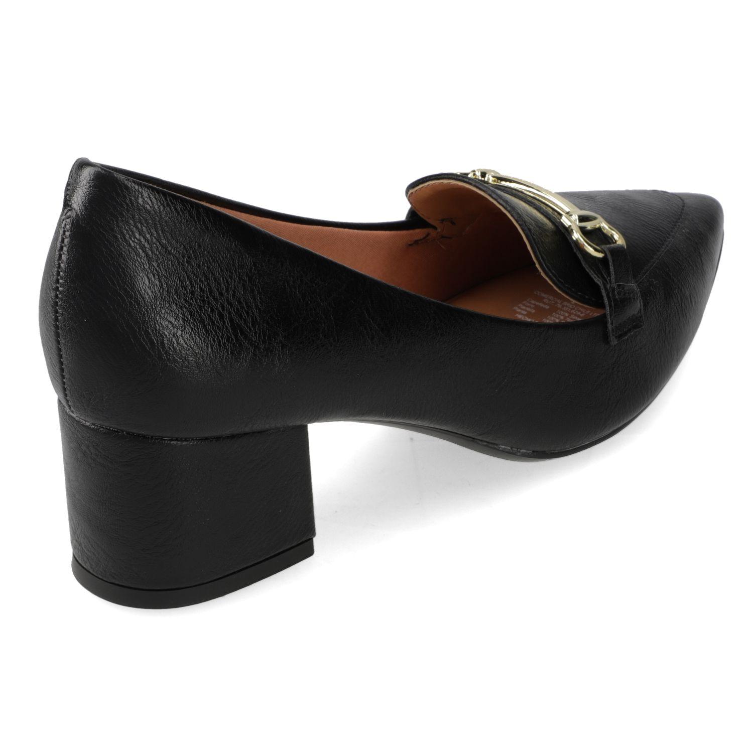 Zapato Taco Vizzano Negro Taco 5 Cm Efecto Cuero  Negro Napa Calf-4