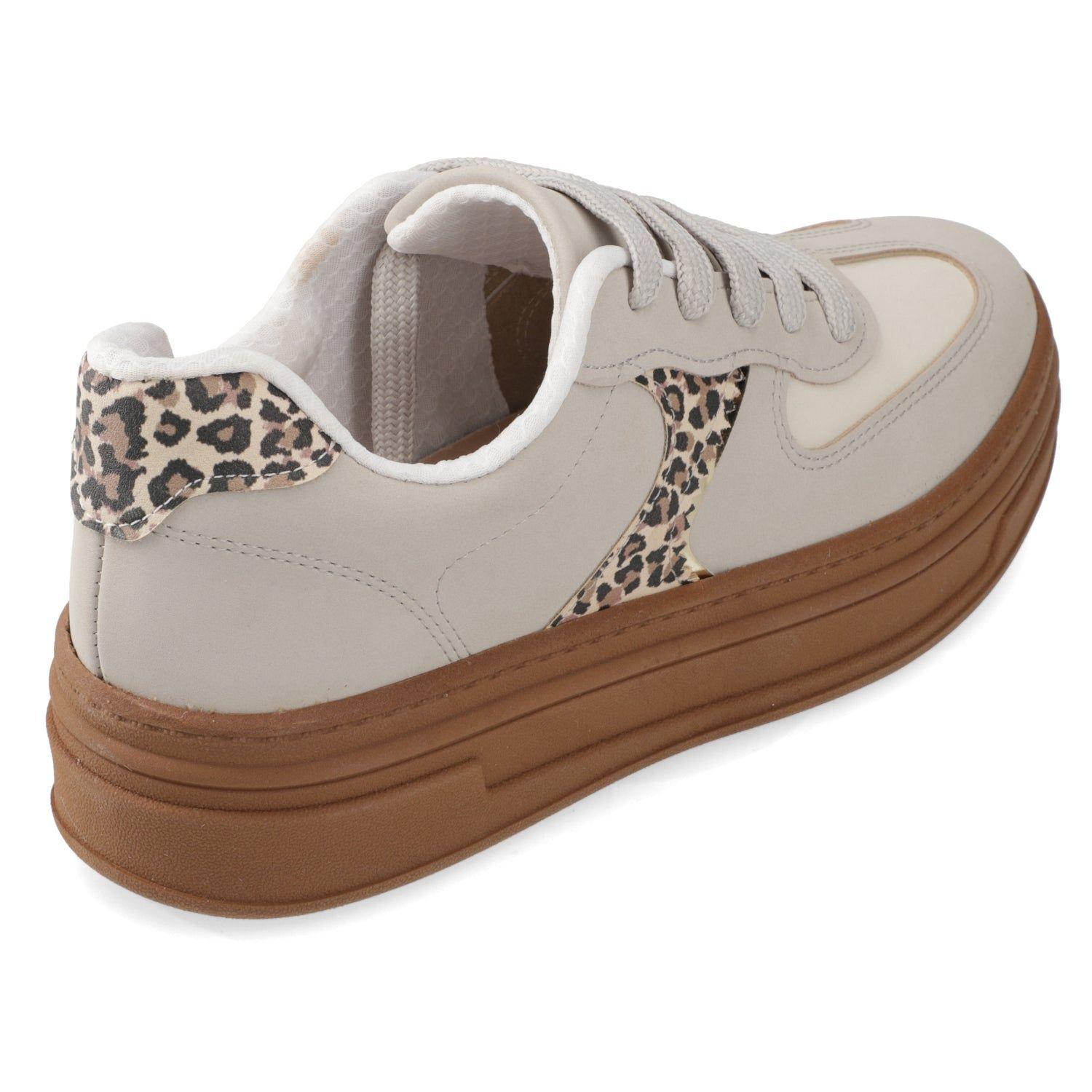 Zapatillas Casuales Gris Animal Print Beira Rio-4
