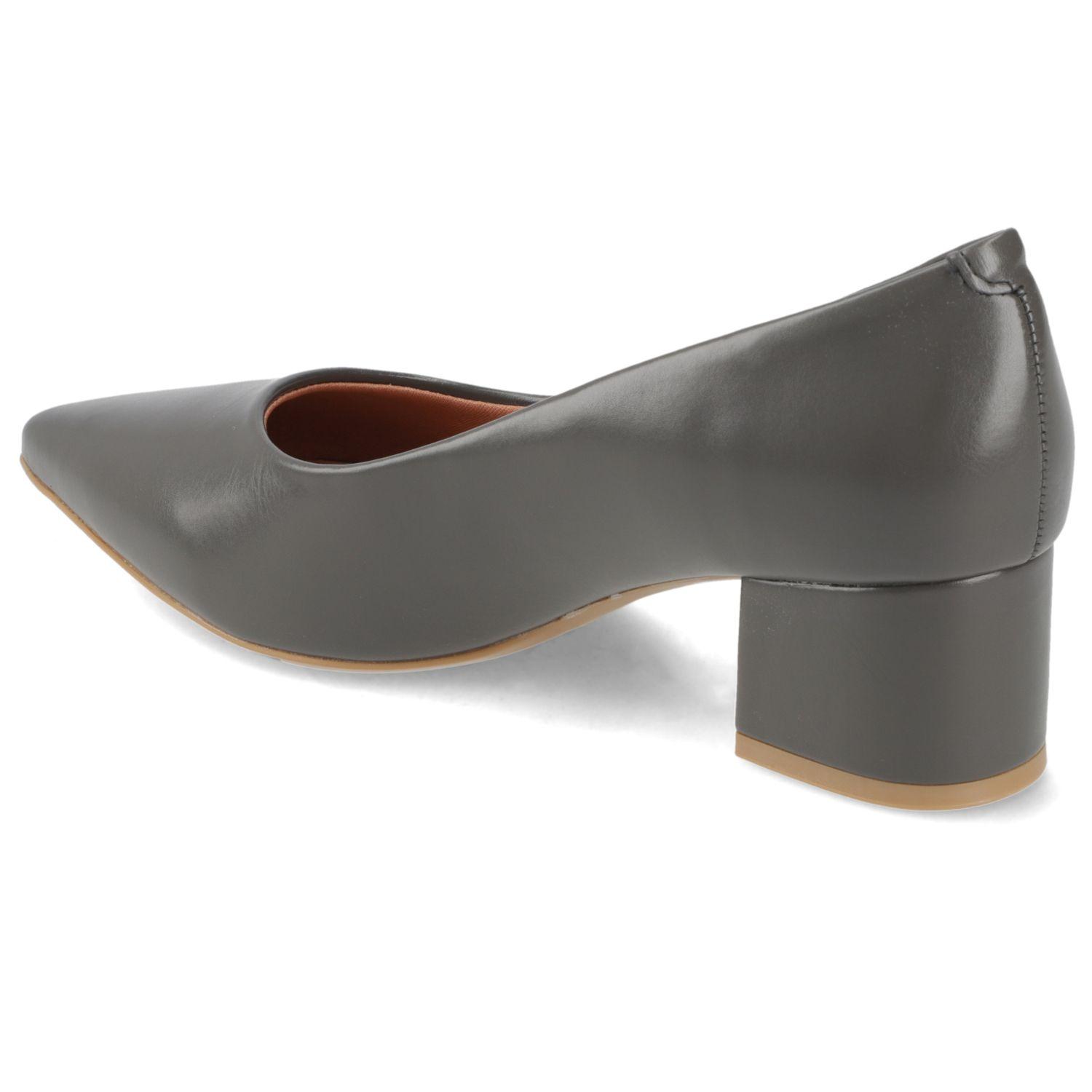 Zapato Taco Ancho Gris Vizzano-3
