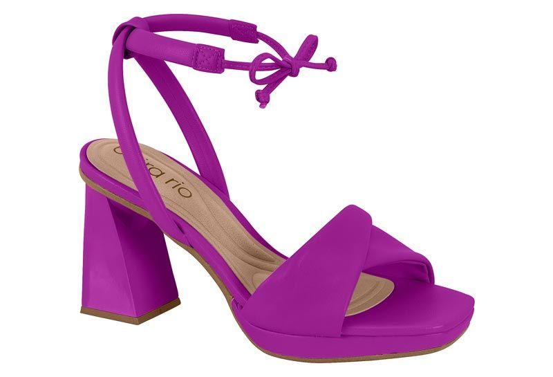 Sandalia Taco Beira Rio Morado 11524-0