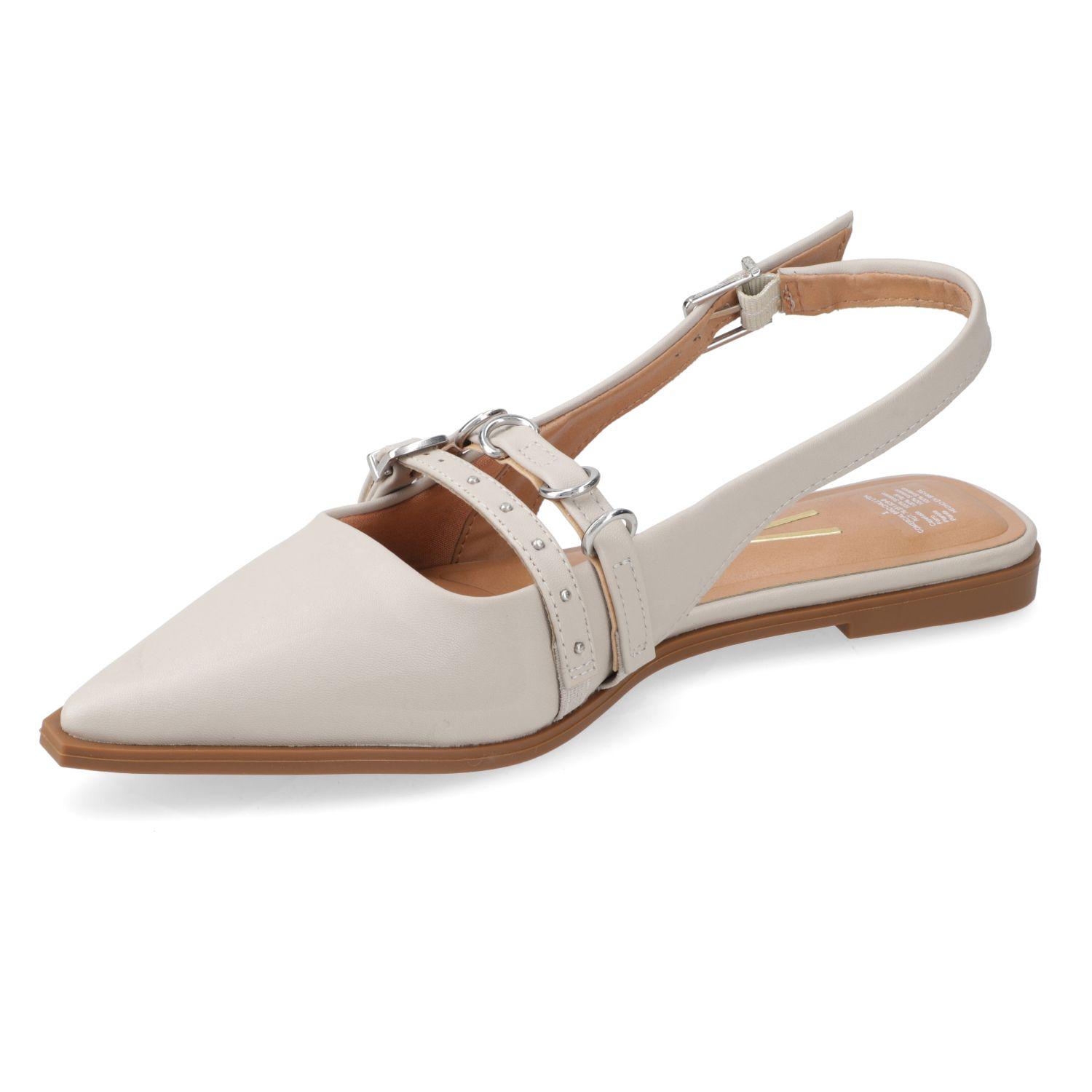 Ballerina Vizzano Gris Efecto Cuero  Gris 1235 Pelica-2