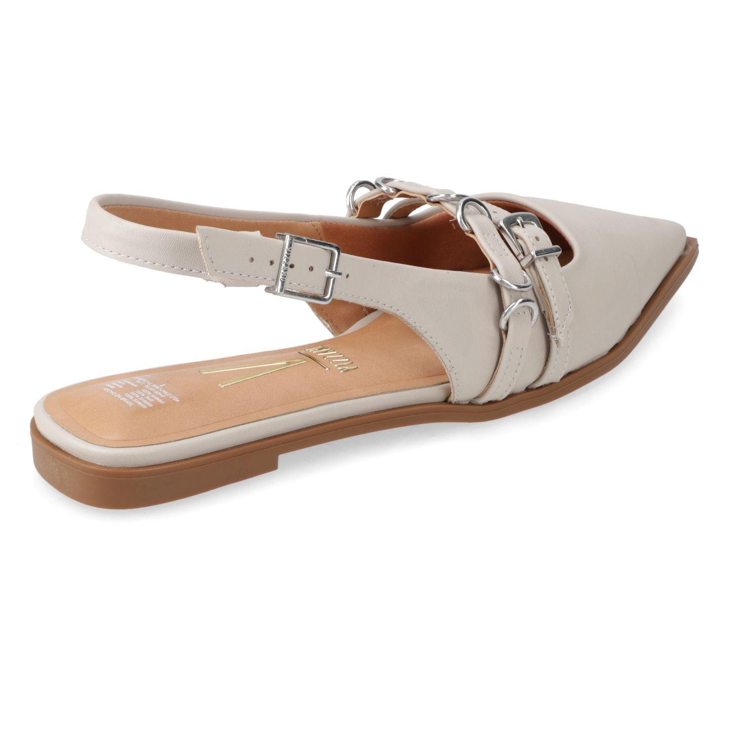 Ballerina Vizzano Gris Efecto Cuero  Gris 1235 Pelica-3