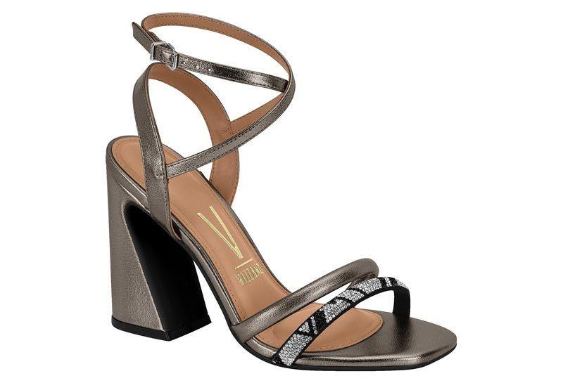 Sandalia Taco Vizzano Plata 13468-0