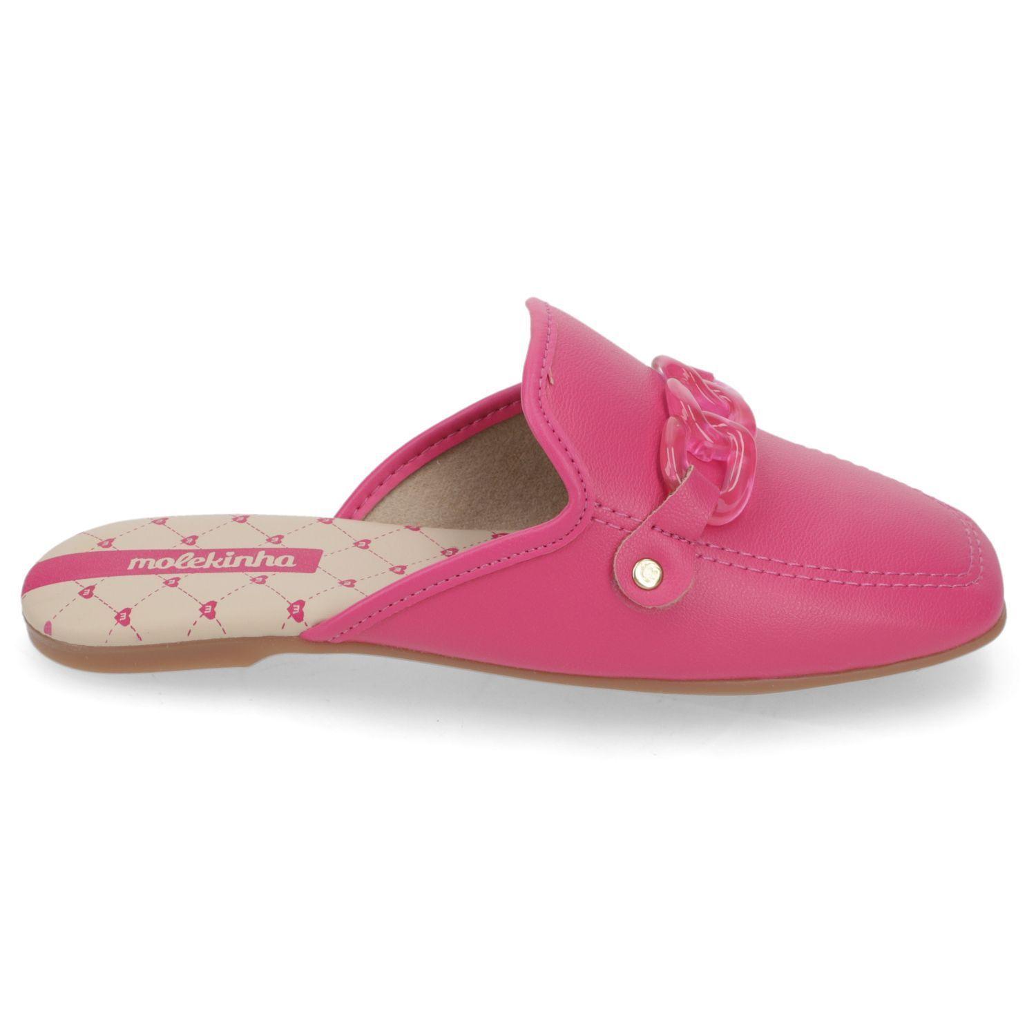 Sandalia Mocasín destalonado Rosado Niña Molekinha-1