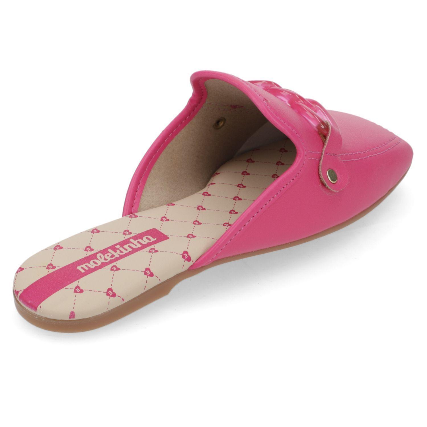 Sandalia Mocasín destalonado Rosado Niña Molekinha-4