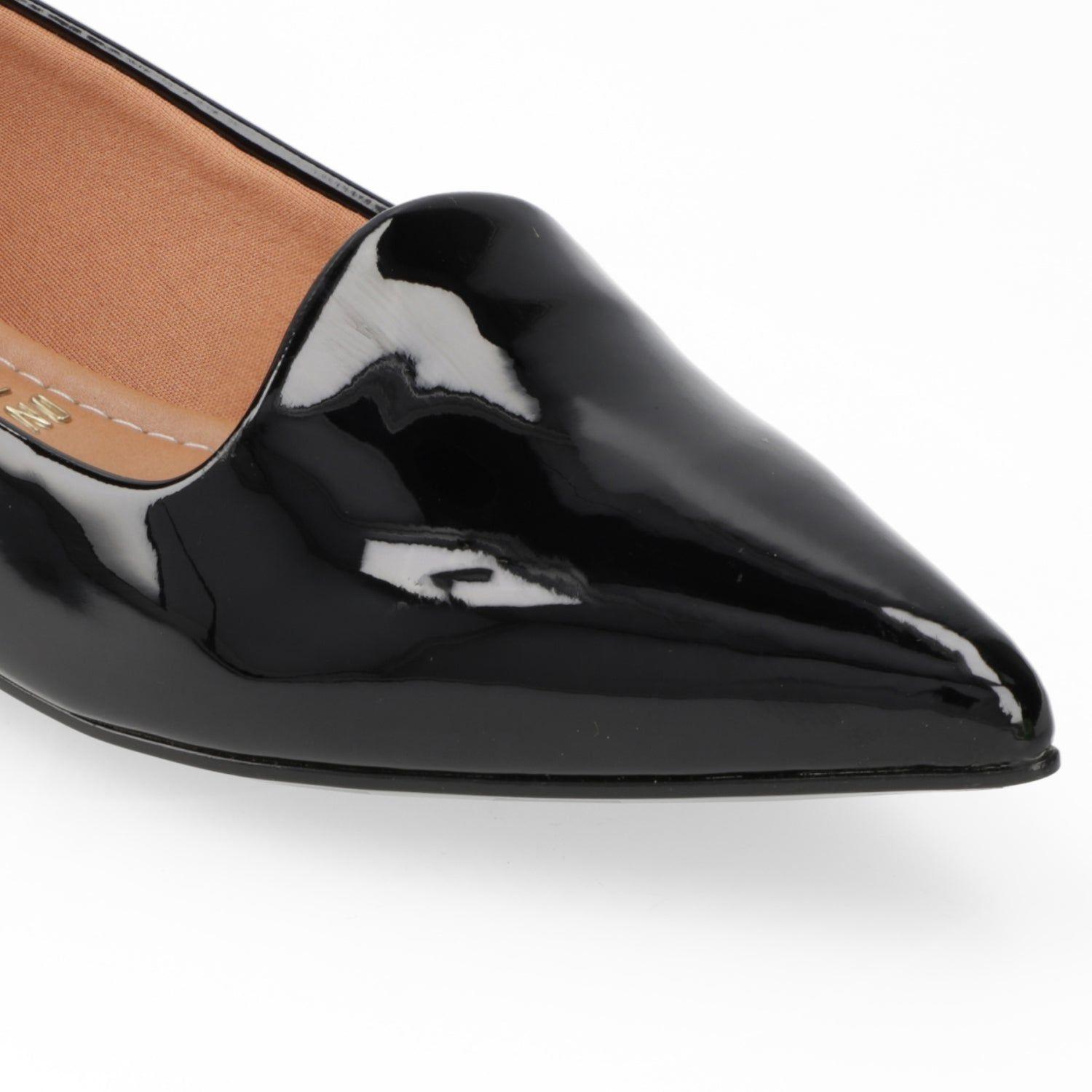 Ballerina Efecto Charol Negro Vizzano-5