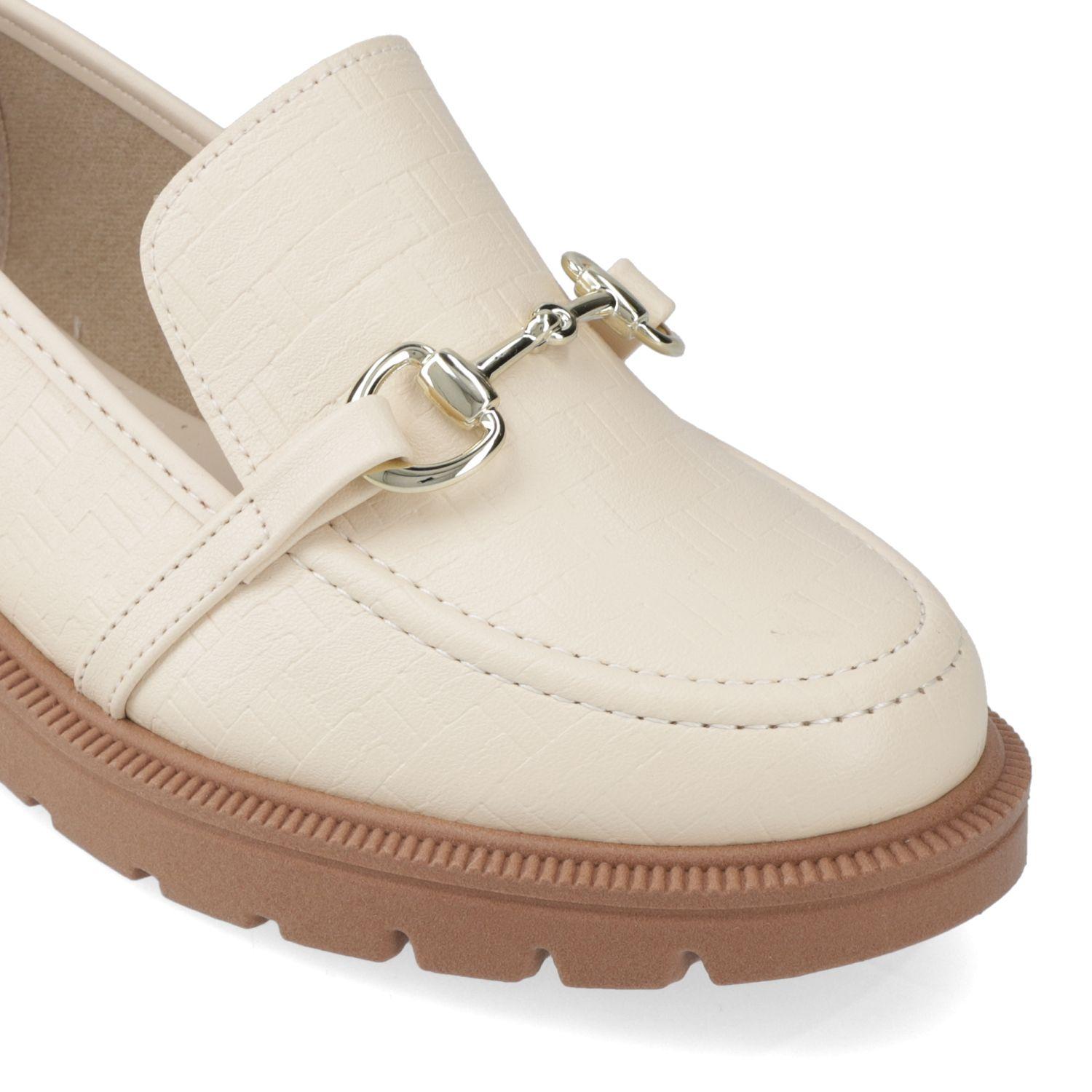 Mocasin Beira Rio Crema Efecto Cuero-5