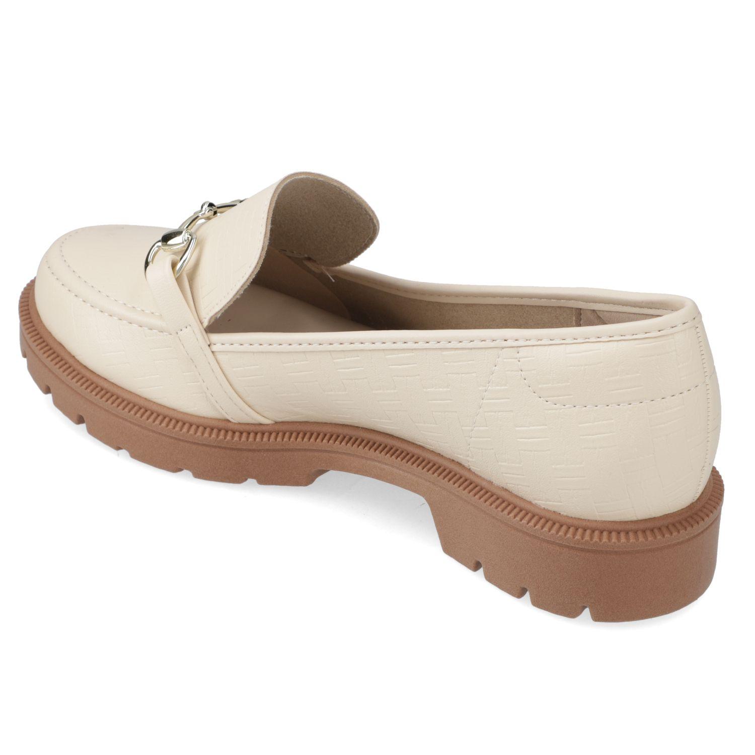 Mocasin Crema Beira Rio-3