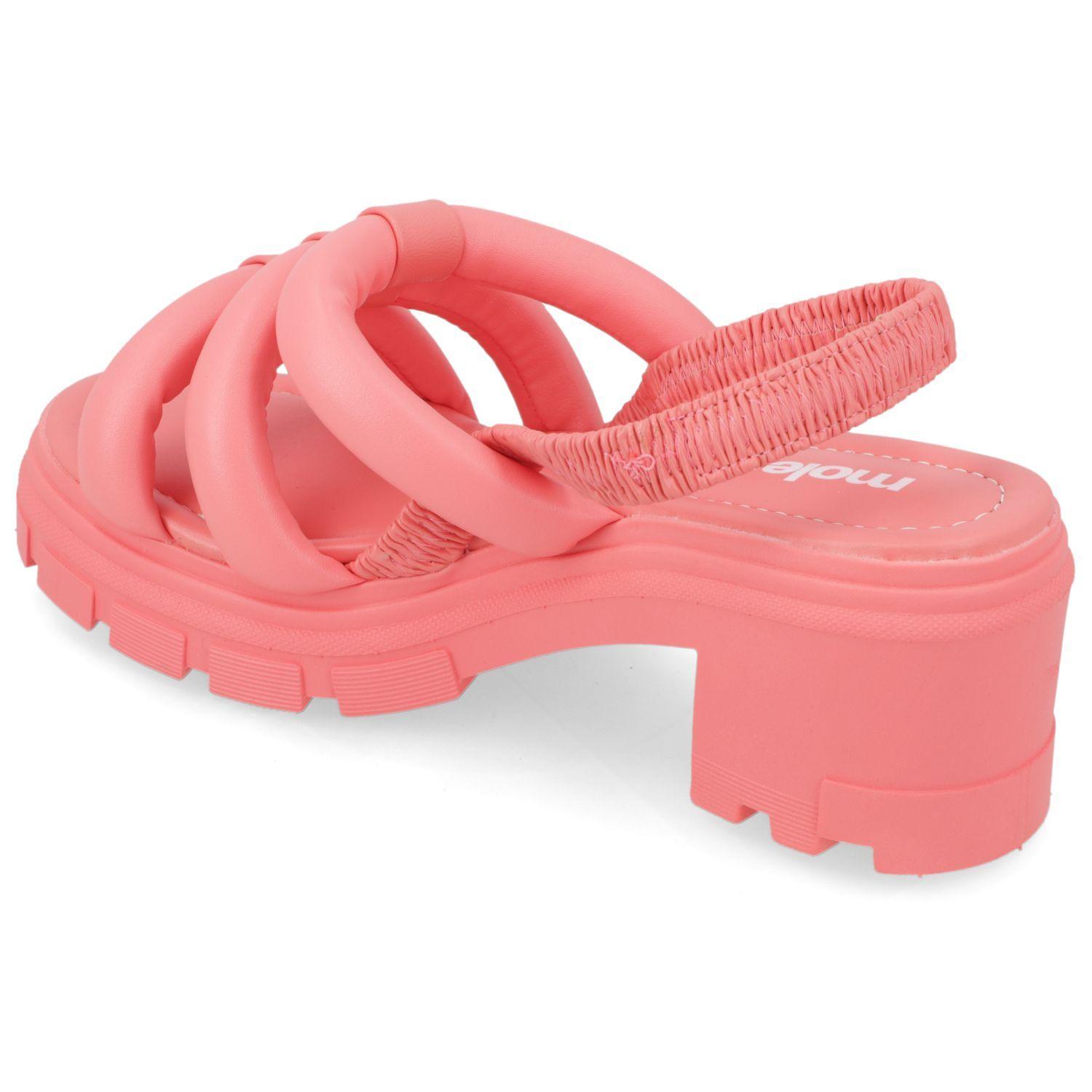 Sandalia Taco Moleca Coral 10914-3