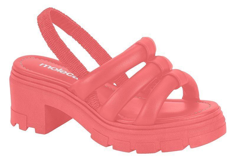 Sandalia Taco Moleca Coral 10914-6