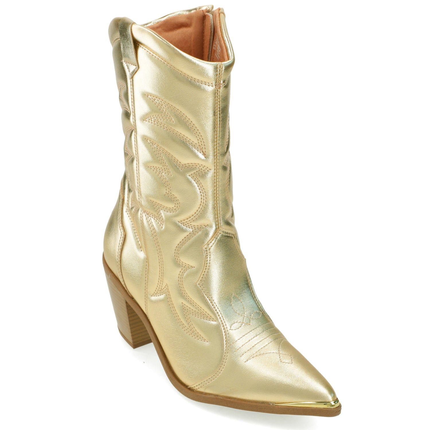 Bota Texana Dorado Vizzano-0