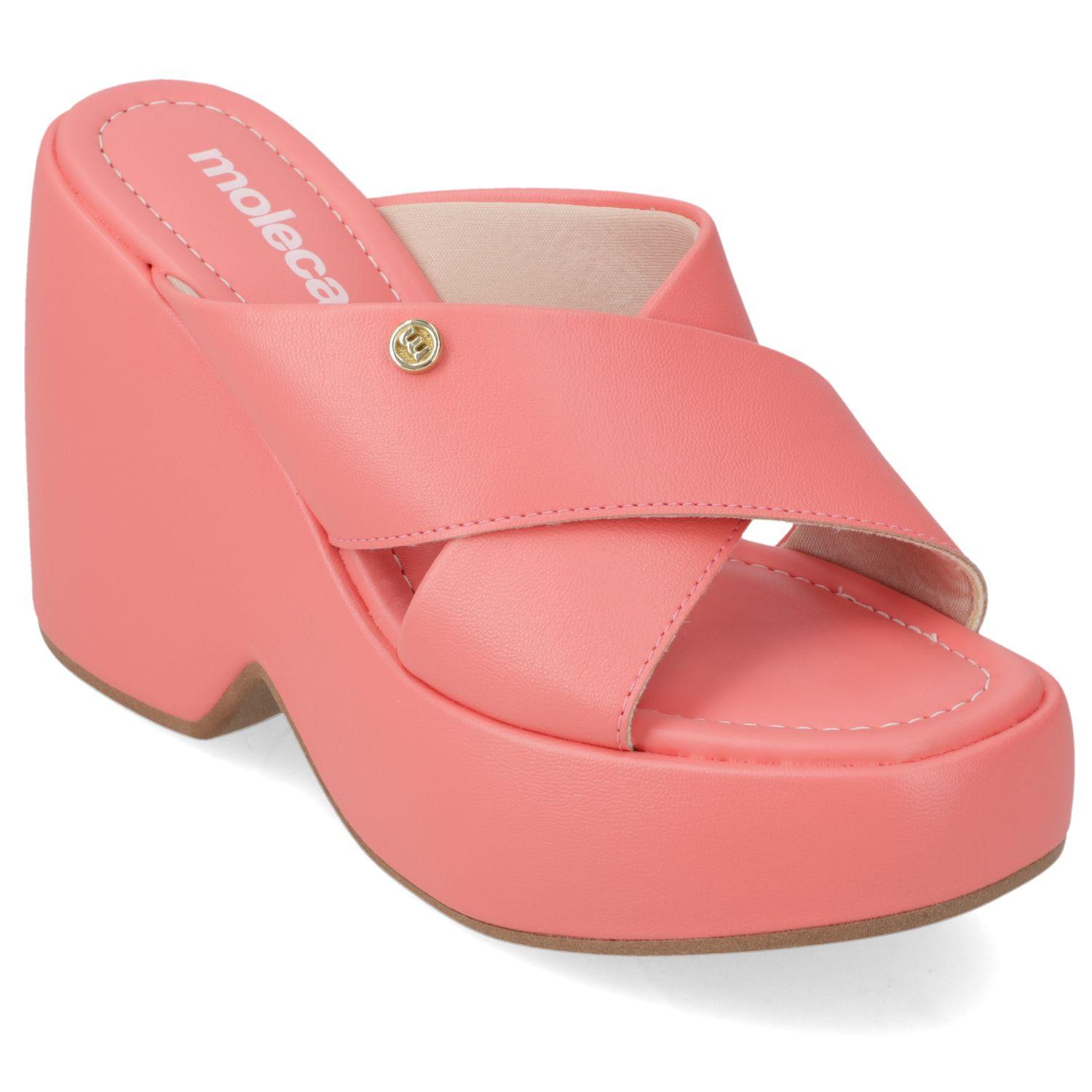 Sandalia Taco Moleca Coral 11231-0