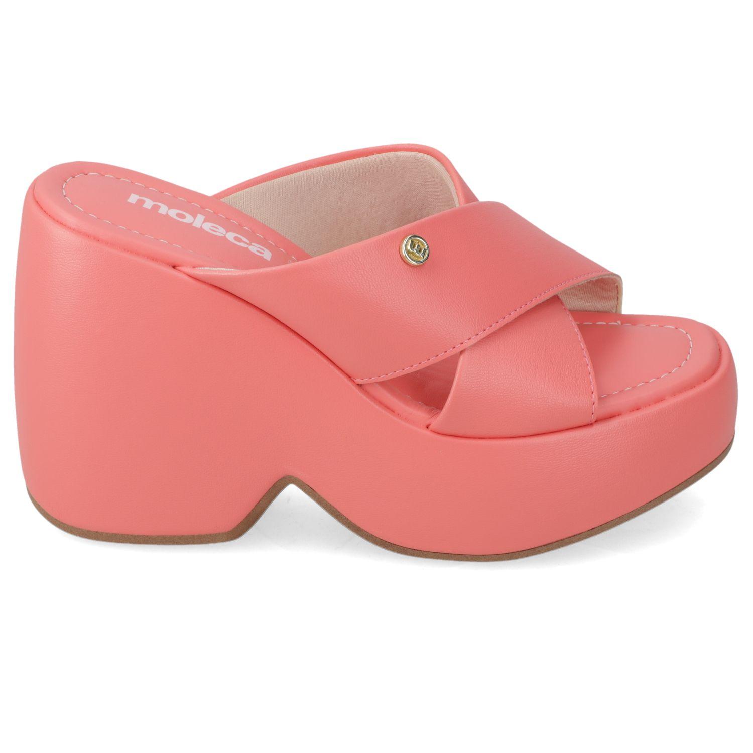 Sandalia Taco Moleca Coral 11231-1