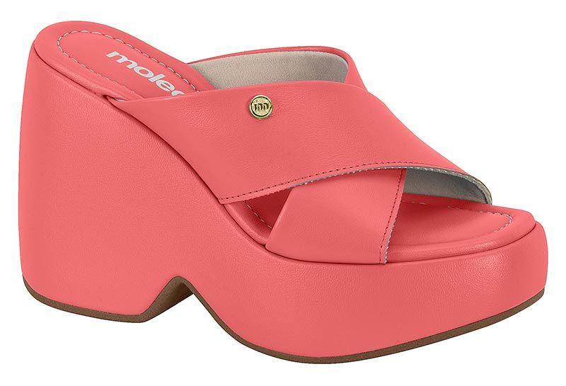 Sandalia Taco Moleca Coral 11231-6