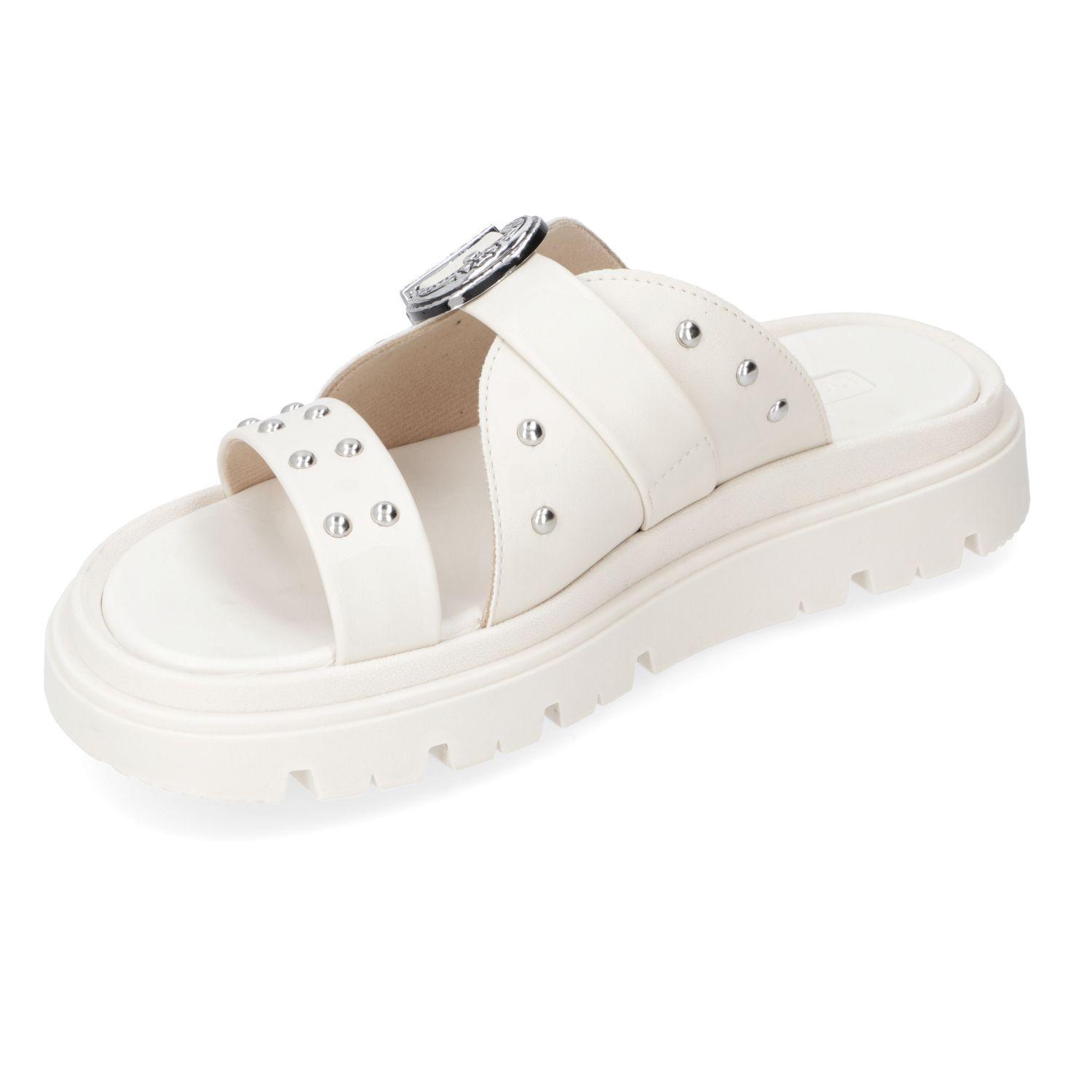 Sandalia Plana Moleca Blanco 15419-2