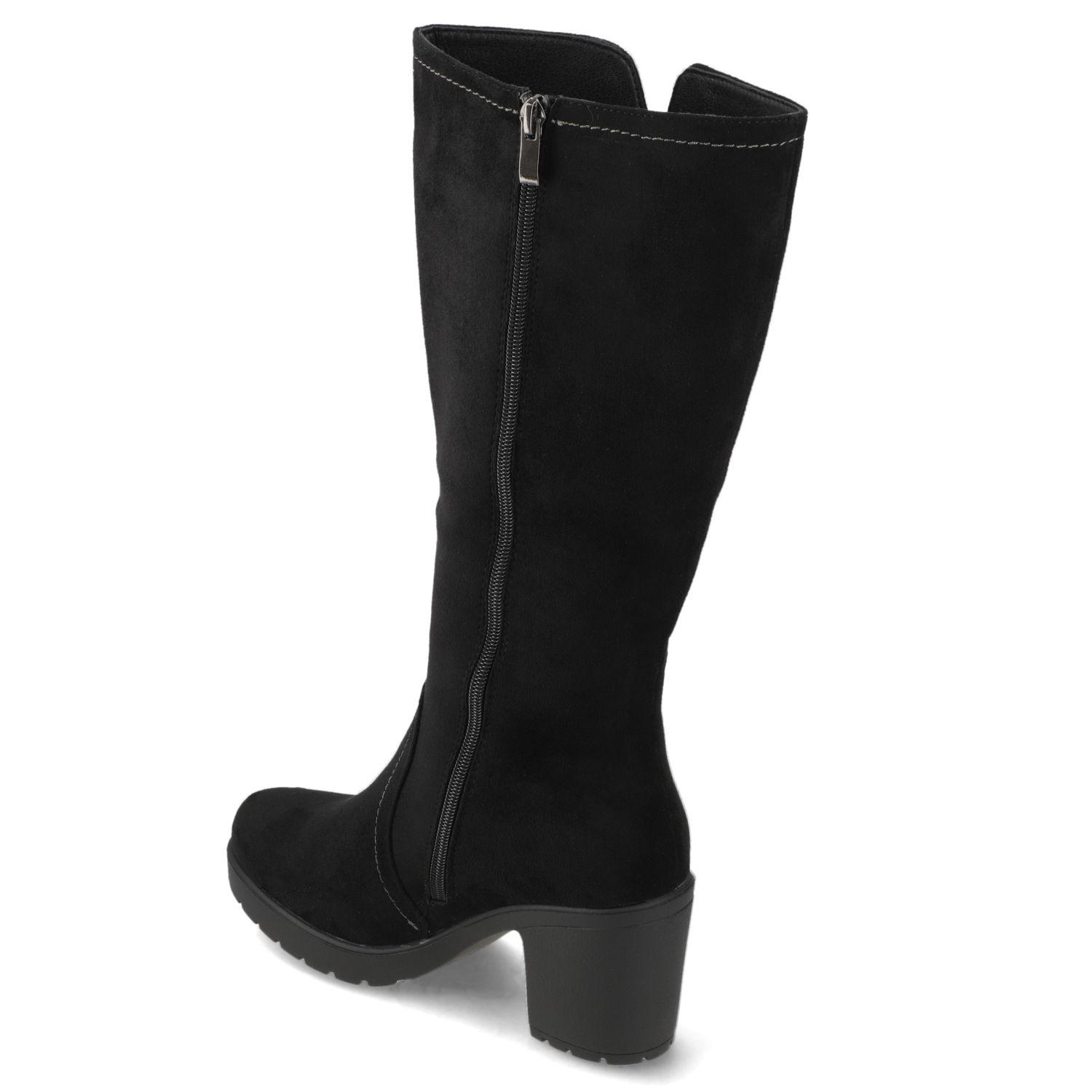 Bota Negra Taco cuadrado Alquimia-3