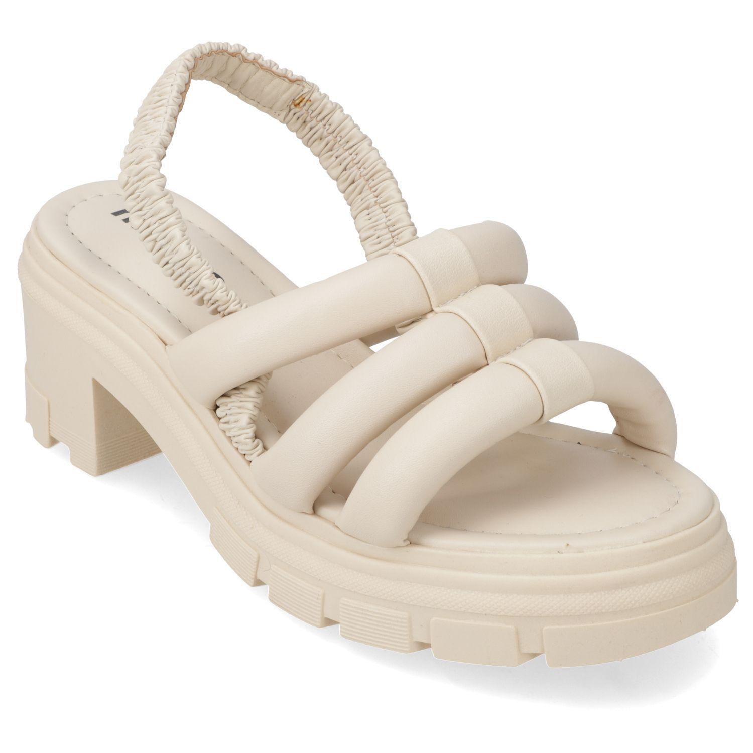 Sandalia Taco Moleca Crema 10915-0