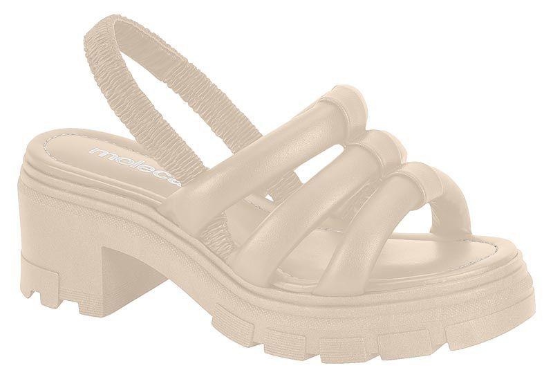 Sandalia Taco Moleca Crema 10915-6