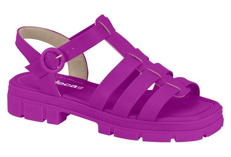 Sandalia Plana Moleca Morado 10876-0