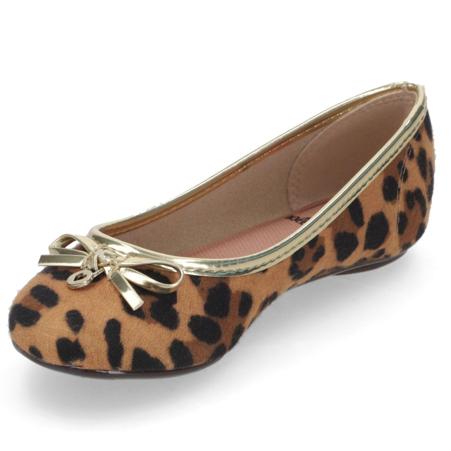 Ballerina Niña Animal Print con Detalles Dorados Molekinha-2