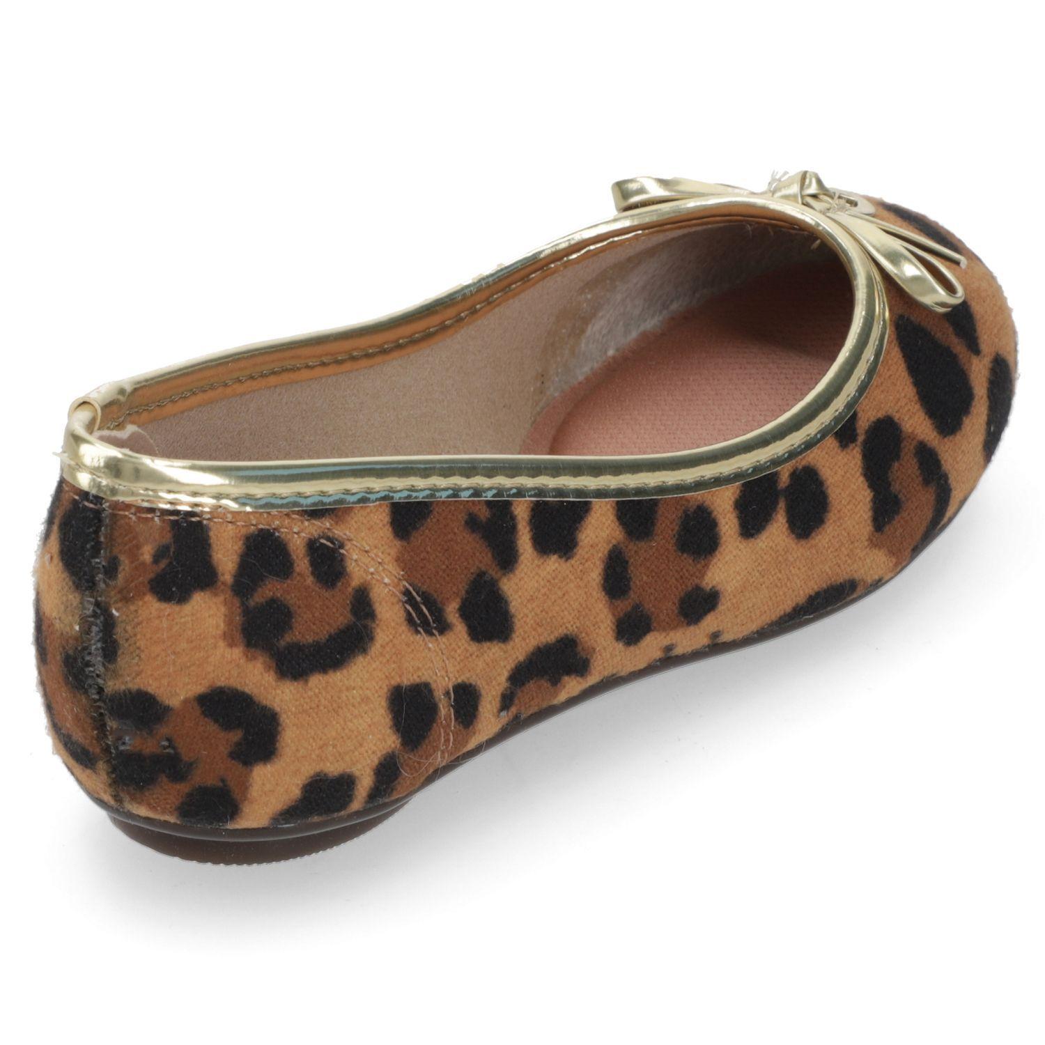 Ballerina Niña Animal Print con Detalles Dorados Molekinha-4