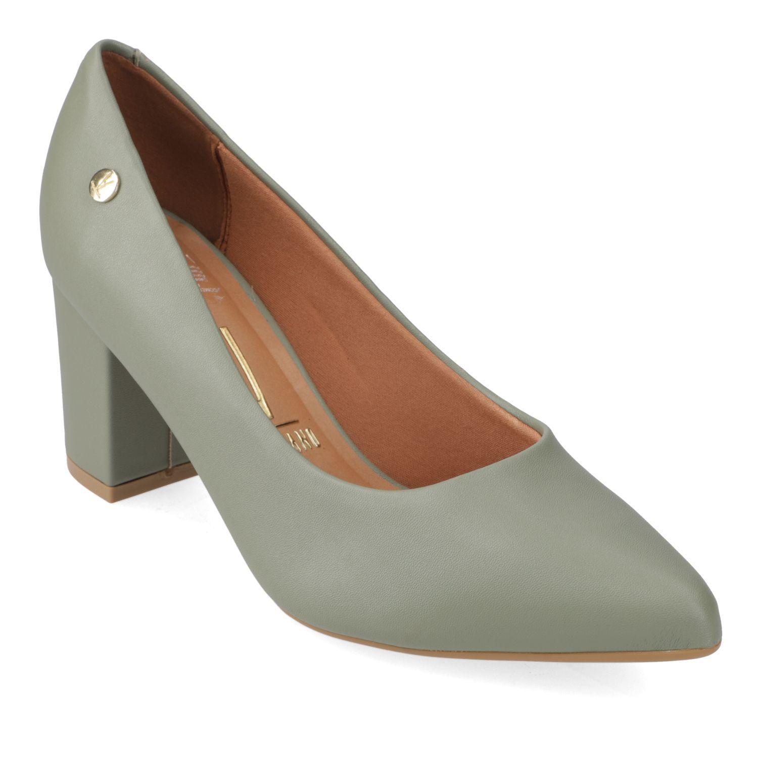 Zapato Taco Vizzano Verde Taco 10 Cm Efecto Cuero  Verde 1291 Pelica-0