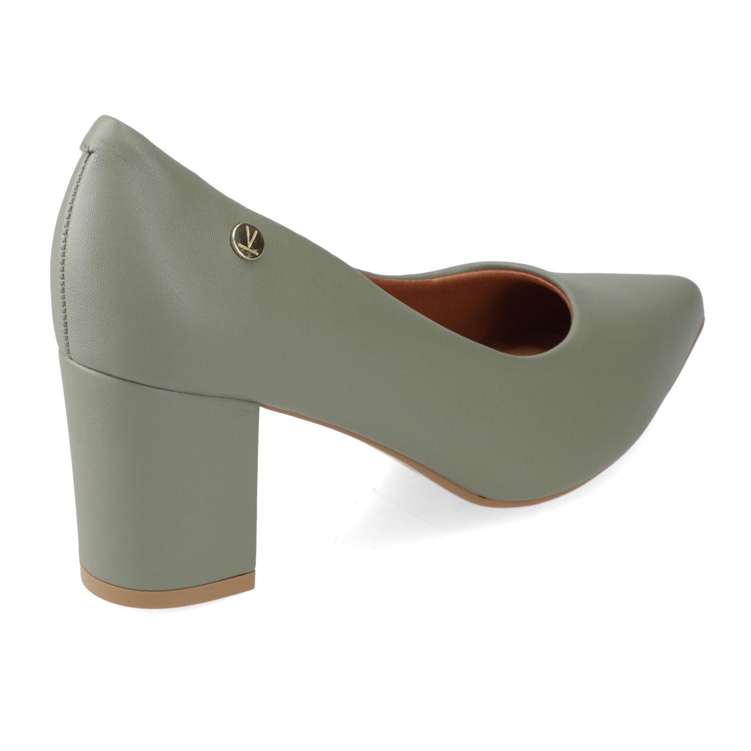 Zapato Taco Vizzano Verde Taco 10 Cm Efecto Cuero  Verde 1291 Pelica-4