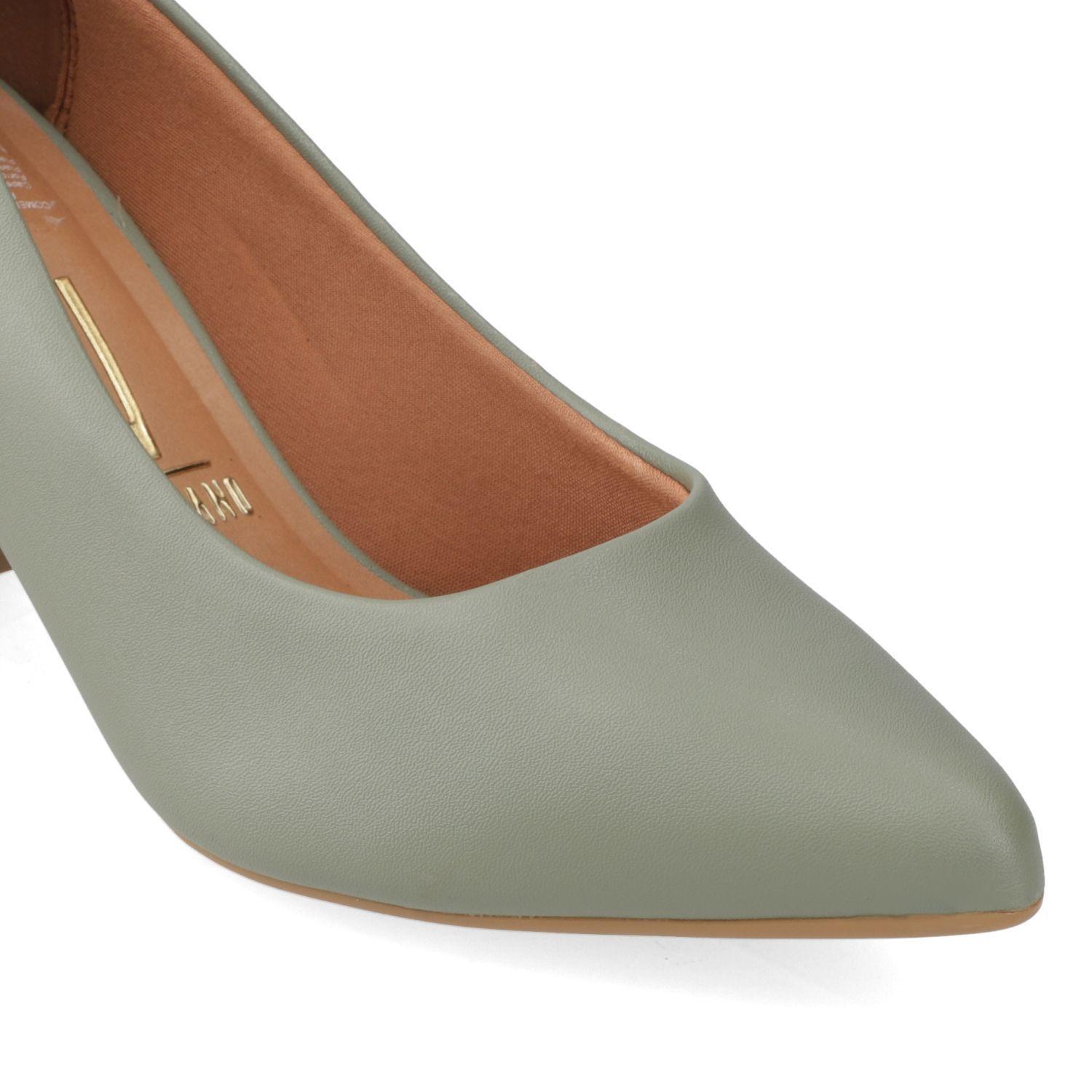 Zapato Taco Vizzano Verde Taco 10 Cm Efecto Cuero  Verde 1291 Pelica-5