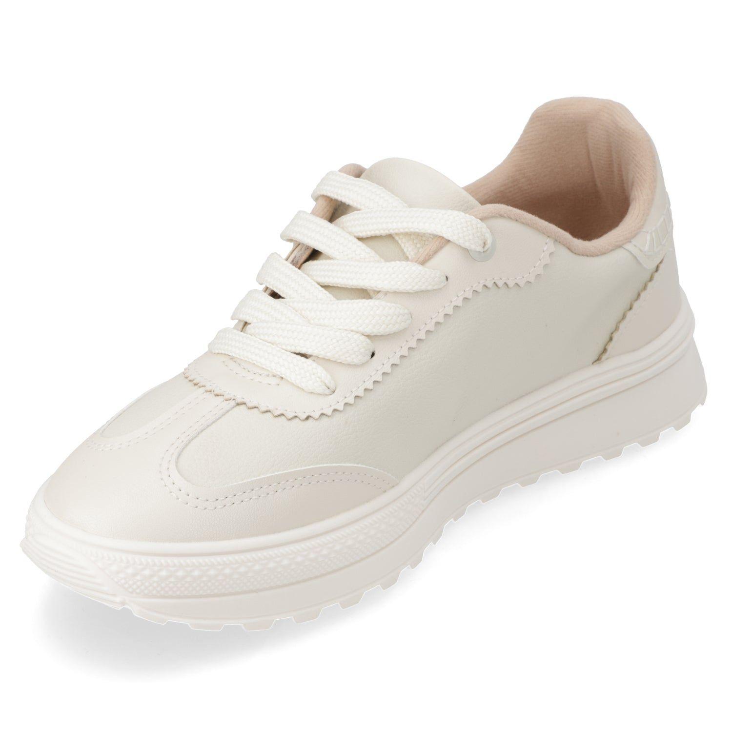 Zapatilla Urbana Mujer Moleca Blanca Casual y Cómoda-2