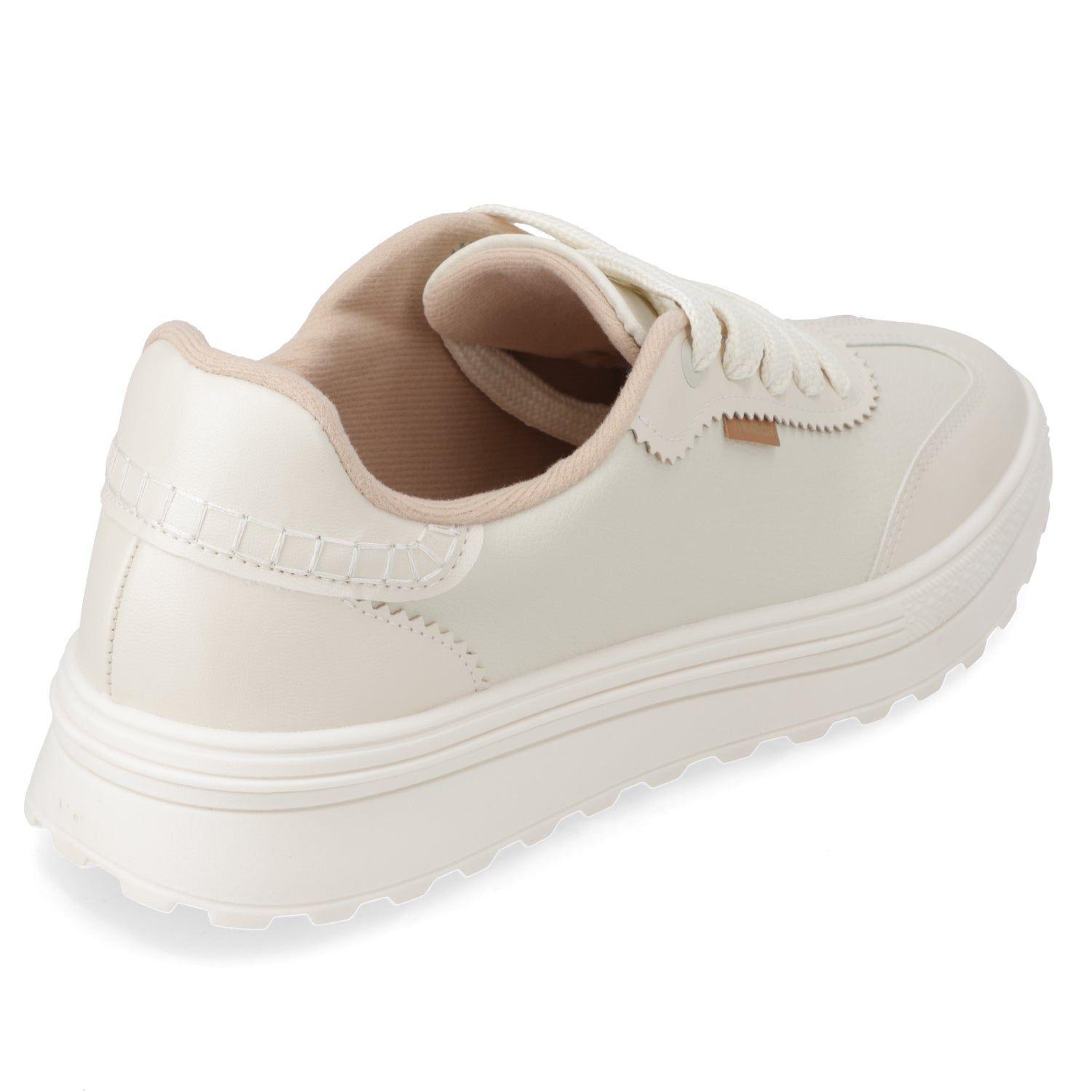 Zapatilla Urbana Mujer Moleca Blanca Casual y Cómoda-4