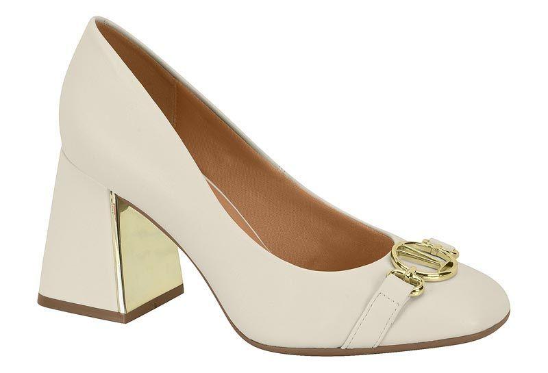 Zapato Mujer Taco Cuadrado Blanco 1391-307- Vizzano-0