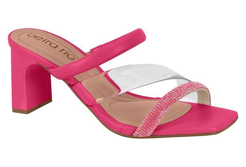Sandalia Taco Beira Rio Rosado 11460-0