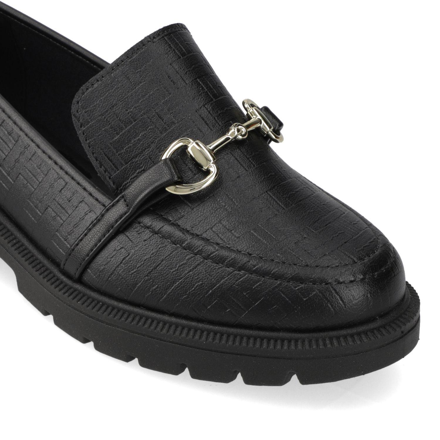 Mocasin Beira Rio Negro Efecto Cuero  Negro Napa Turim Grecia-5