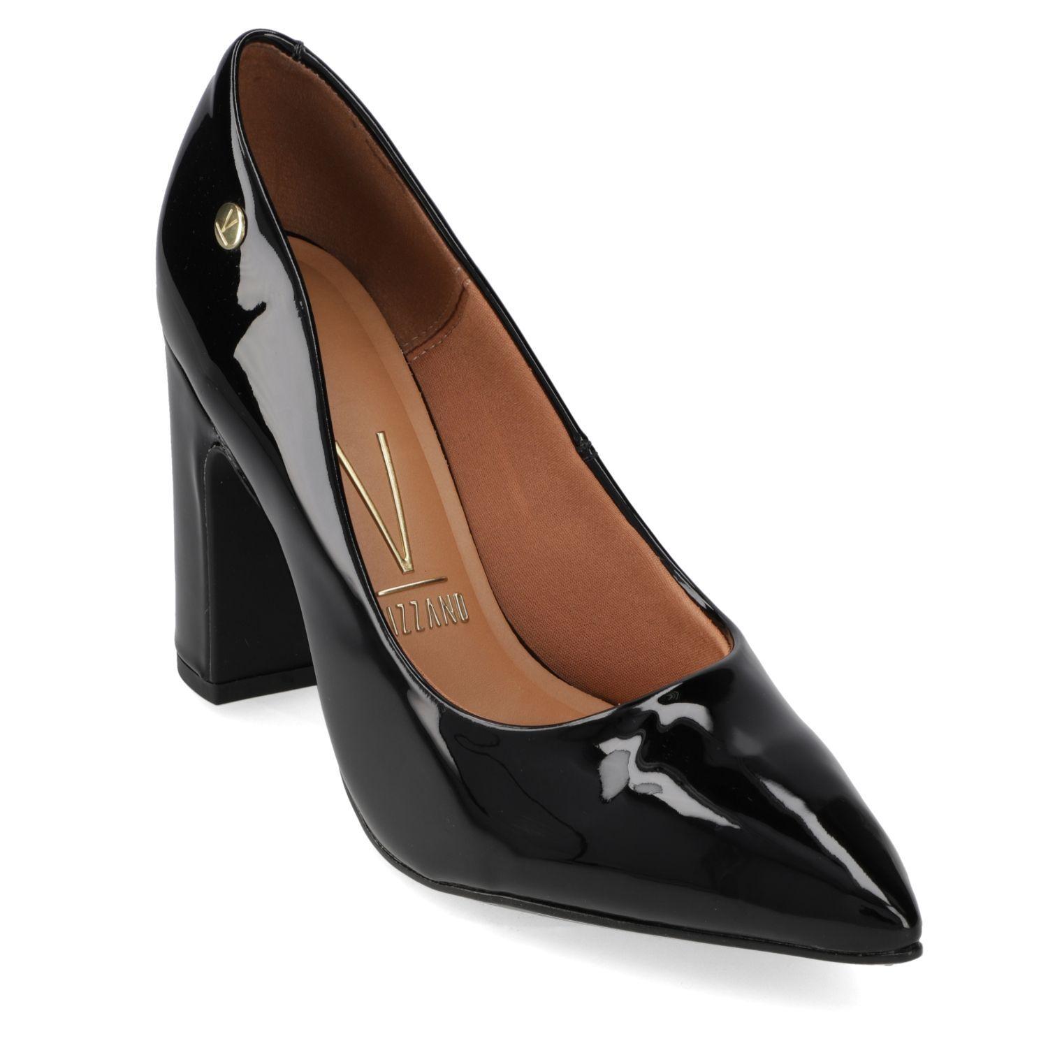 Zapato Mujer Taco Cuadrado Negro 1285-400- Vizzano-0