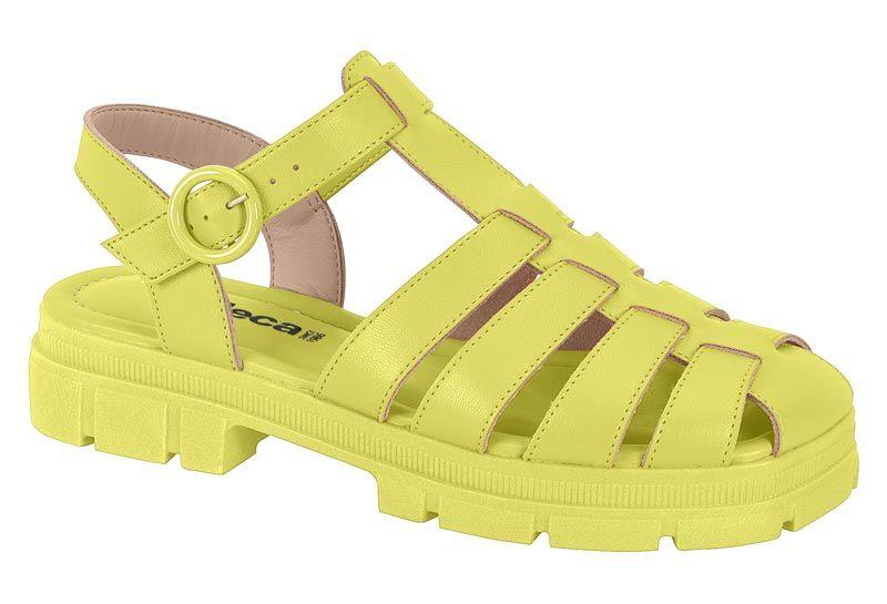 Sandalia Plana Moleca Amarillo 10889-0
