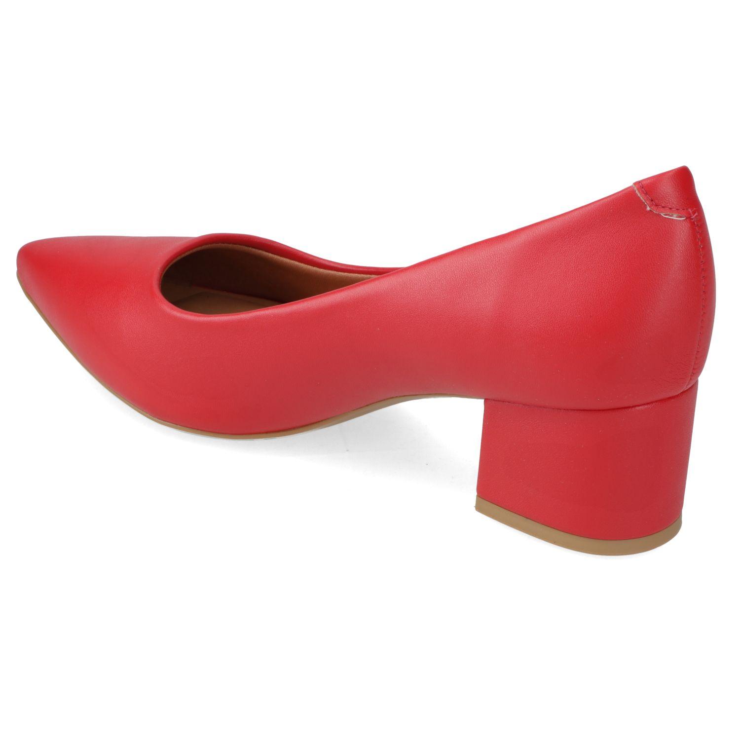 Tacones Mujer Vizzano Eco Cuero Rojo 5 Cm-3